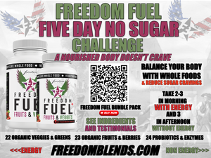 
                  
                    Freedom Fuel 5 Day NO SUGAR Challenge Pack (15 capsules WITH energy & 15 capsules WITHOUT energy)
                  
                