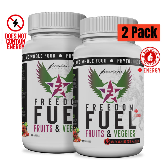Freedom Fuel Bundle Pack with and without Energy — 2 Month Supply